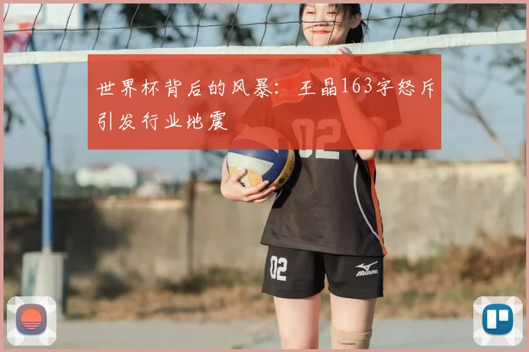 世界杯背后的风暴:王晶163字怒斥引发行业地震
